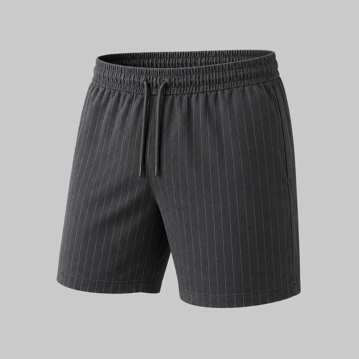 Charcoal-Pinstripe-Resort-Shorts-Manufacturer