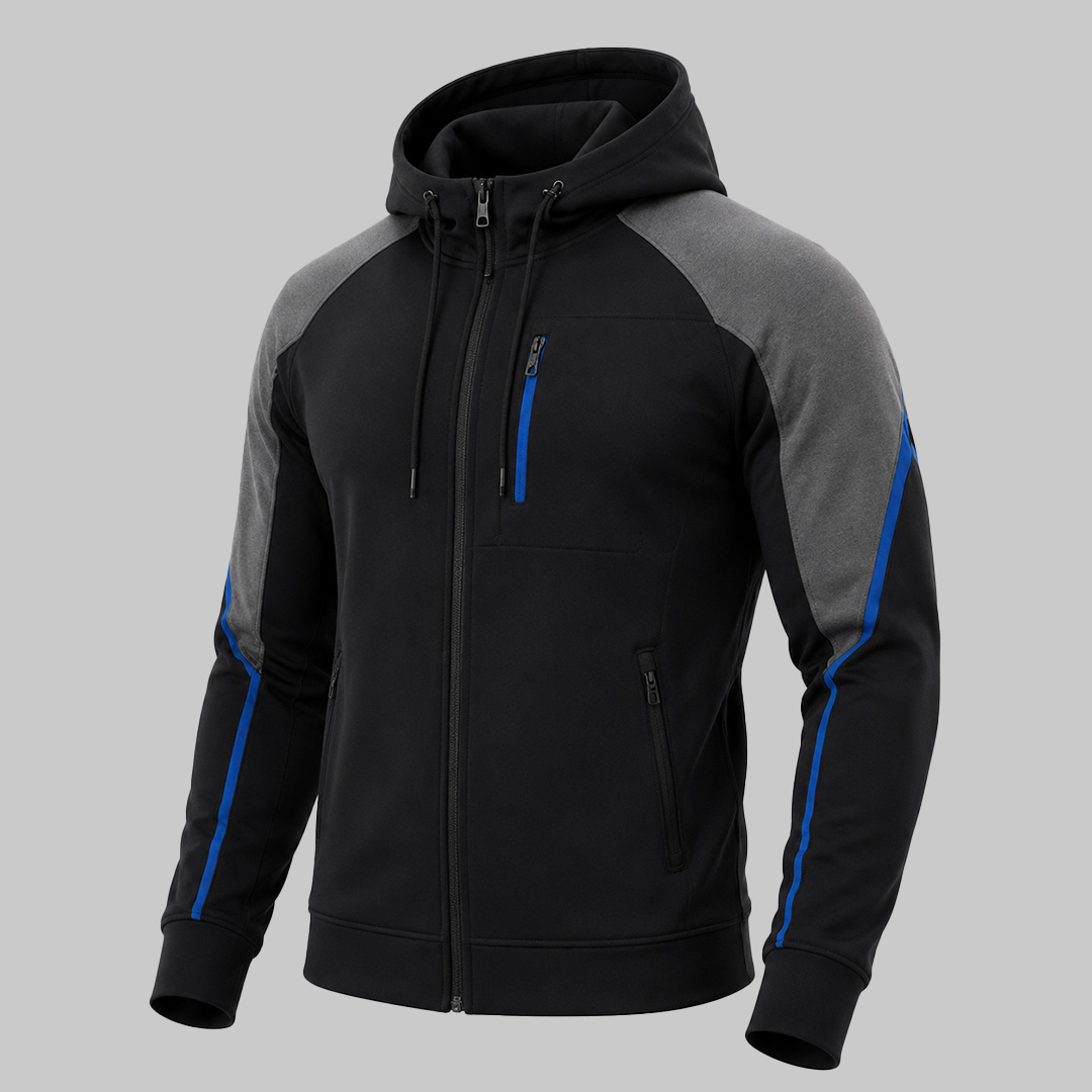 Athletic Panel Gym Hoodie Manufacturer