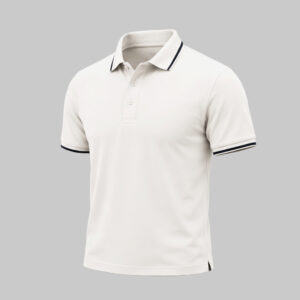 Prestige White Tipped Polo Shirt Manufacturer